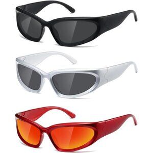 Polarized Wrap Around Sunglasses UV400 Sport Shades Men Women Outdoor Fashion